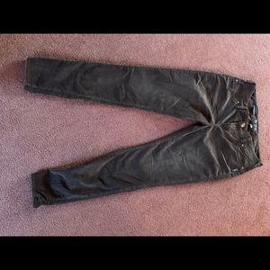 NWT Silver corduroy jeggings
